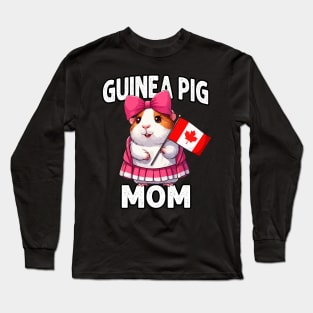 Guinea Pig Mom Canada Day Long Sleeve T-Shirt